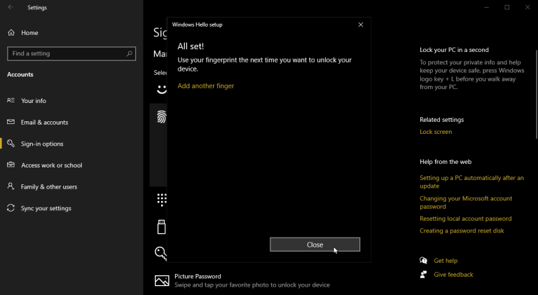Add another fingerprint